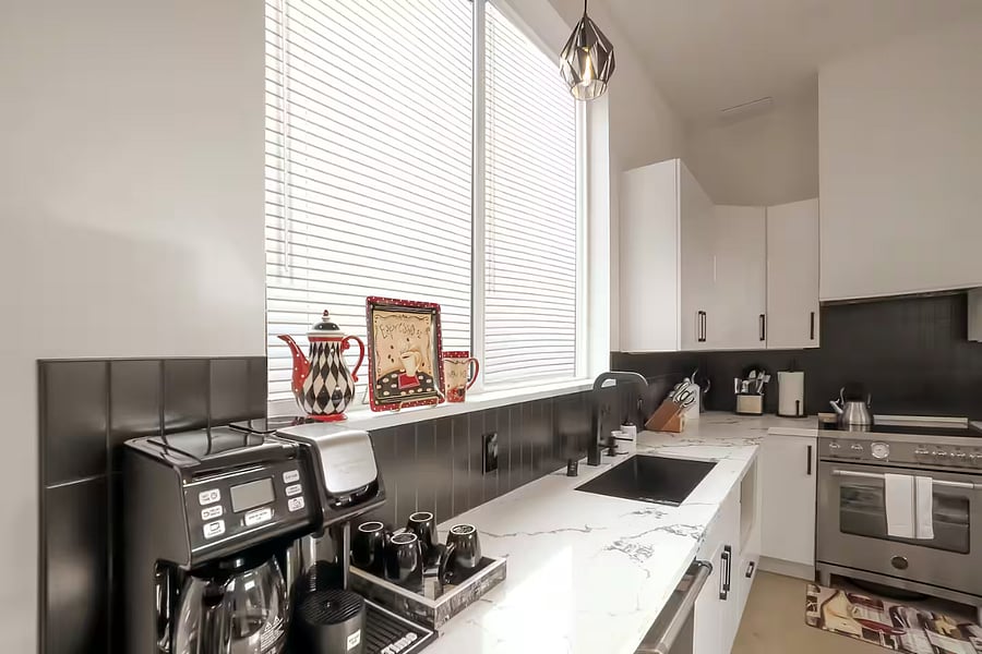Gorgeous kitchen well stocked for a comfortable stay