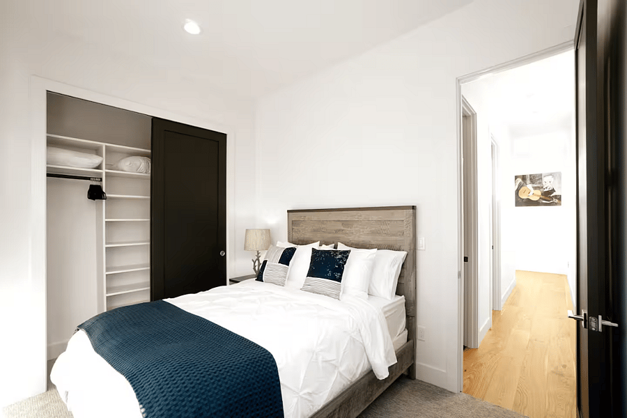 Every bedroom has lots of closet space