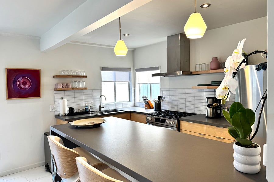 Bar and kitchen