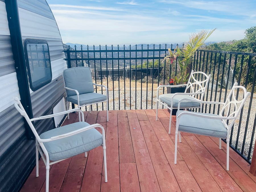 Outside deck