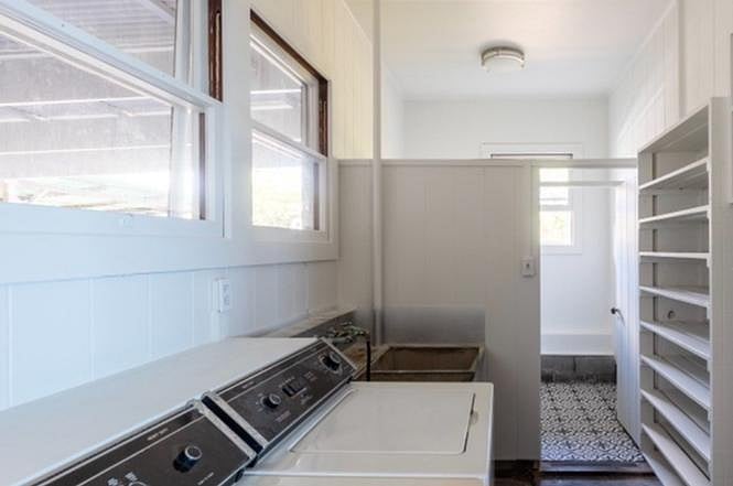 laundry room, second bathroom