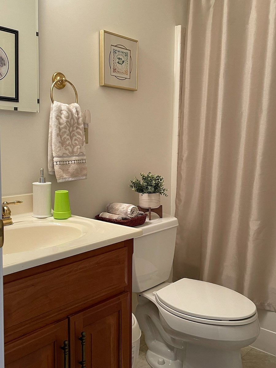 En suite privacy and convenience for your bath.