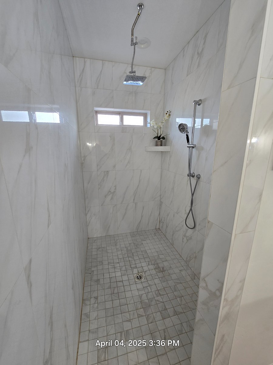 Master shower