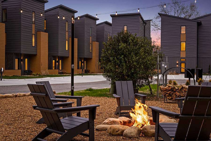 Community Firepit located in Atomic Ridge.