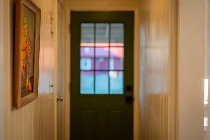 Hallway into the backyard.