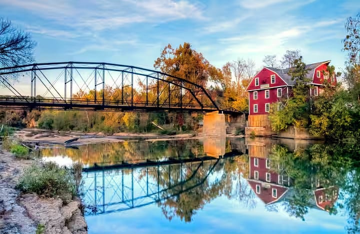 War Eagle Mill is nearly 200 years old and only a 25min scenic drive from the Retro Sumac house. https://visitwareaglemill.com/