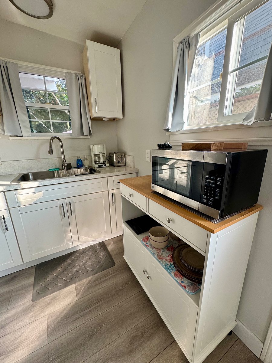 Kitchen Island with Dishes, Utensils, Pots & Pans