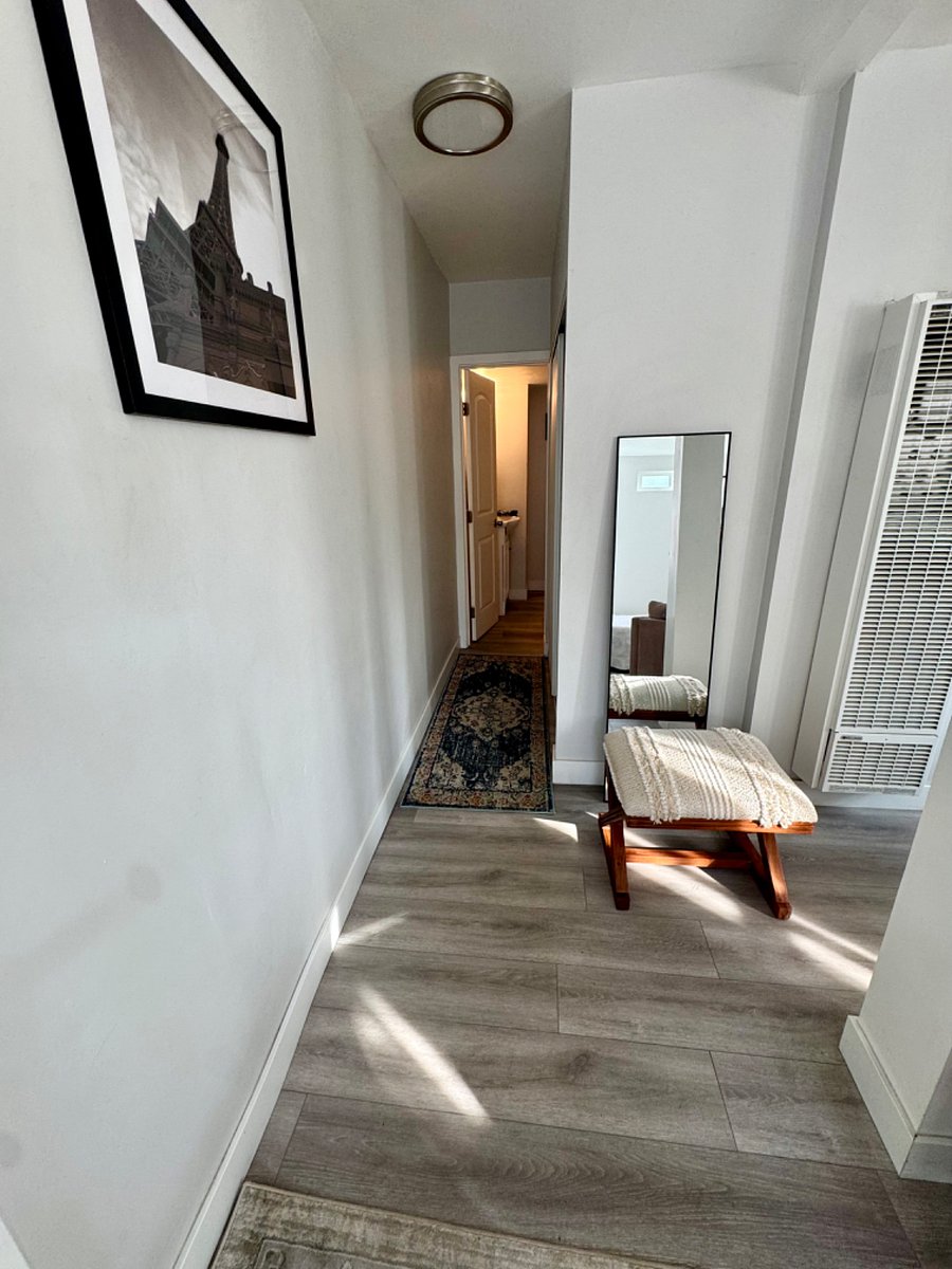 Hallway to Closet & Bathroom