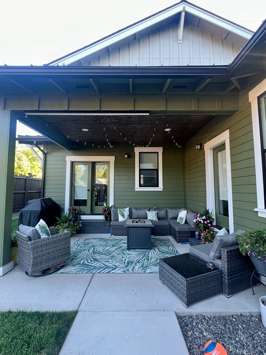 Back patio.