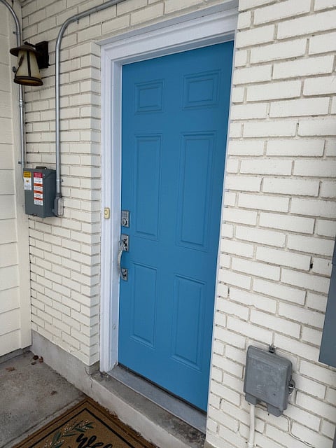 Door to vestibule