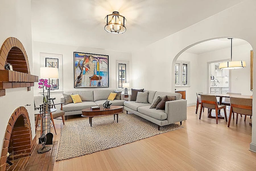 Upstairs Living & Dining