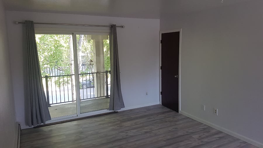 Living Area, Closet, and Porch Access and Views