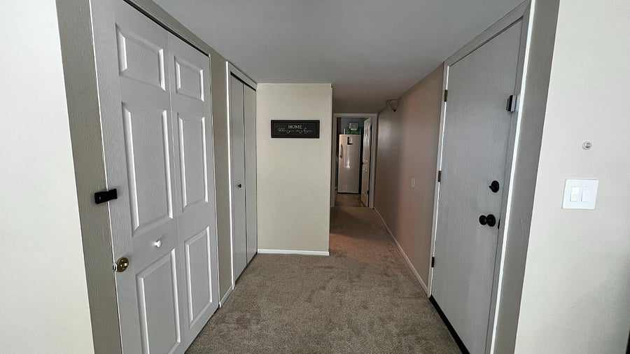 Guests enter through the garage, with the suite entrance just a few steps away. 