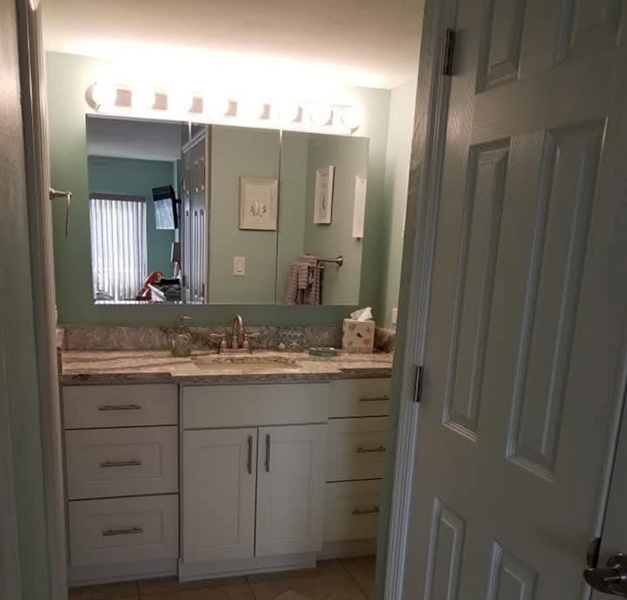 Master bath vanity area