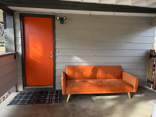 Entry off of carport