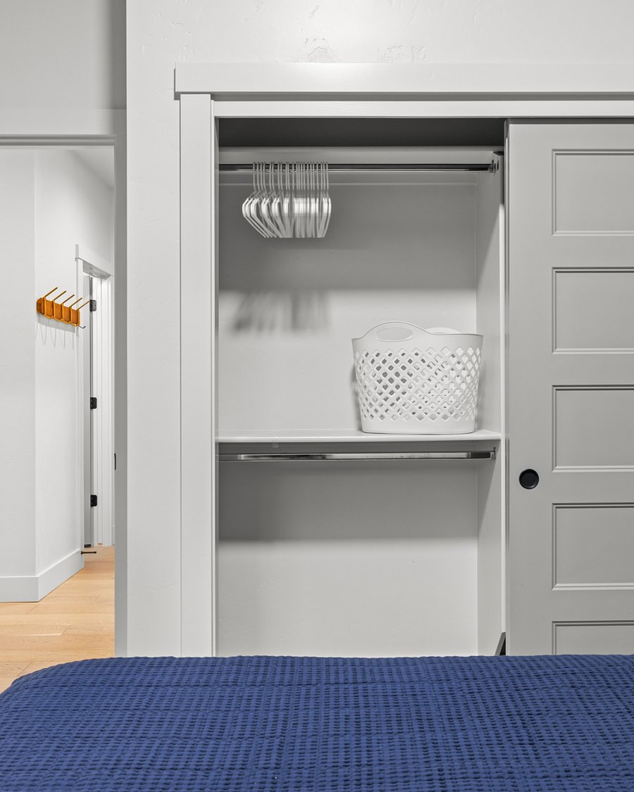 Guest bedroom one closet