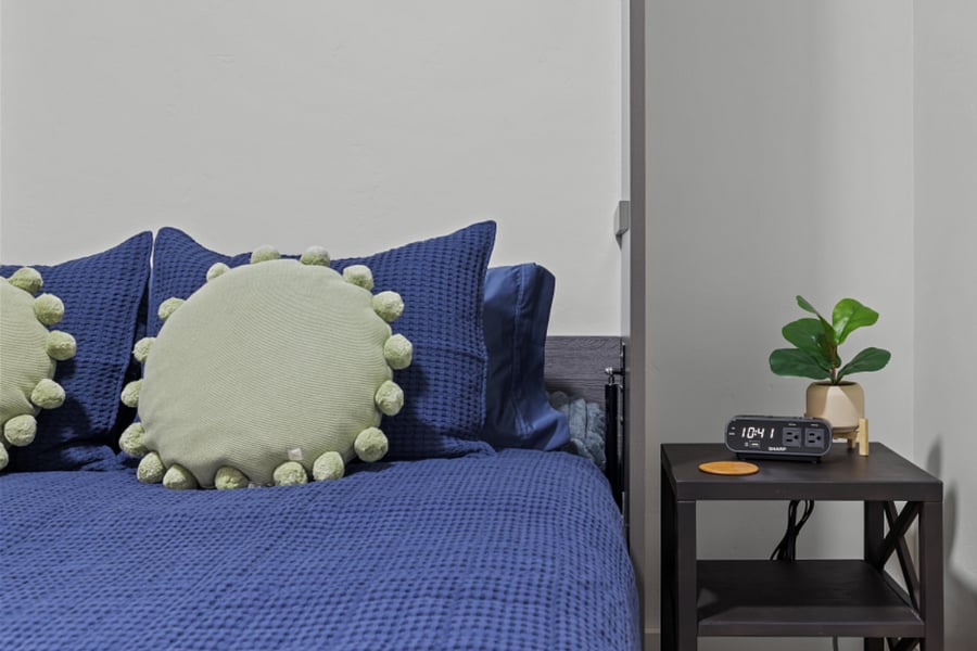 Guest bedroom one with queen bed