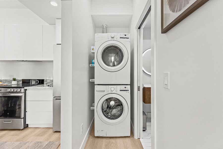 In unit full size washer and dryer 