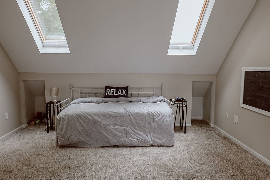 Bonus room upstairs with trundle bed