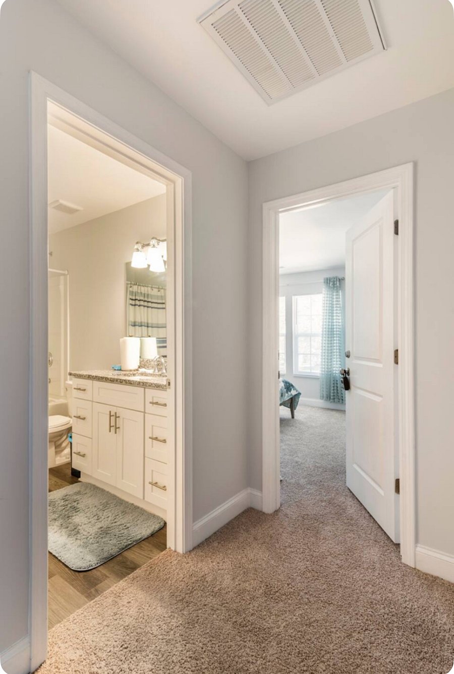 Hallway between bedroom & Bathroom