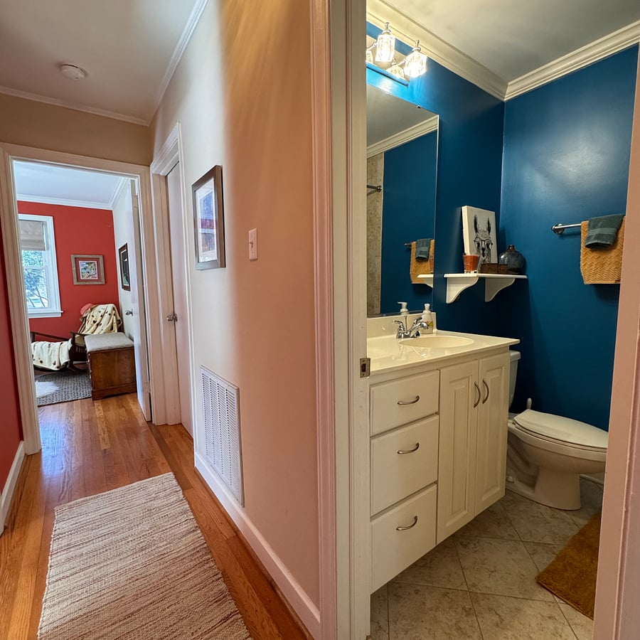 Your Bathroom accessed by the Main Hallway