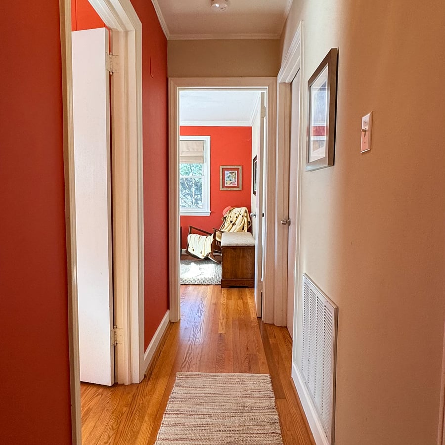 Your Private Bedroom is at the end of the Main Hallway