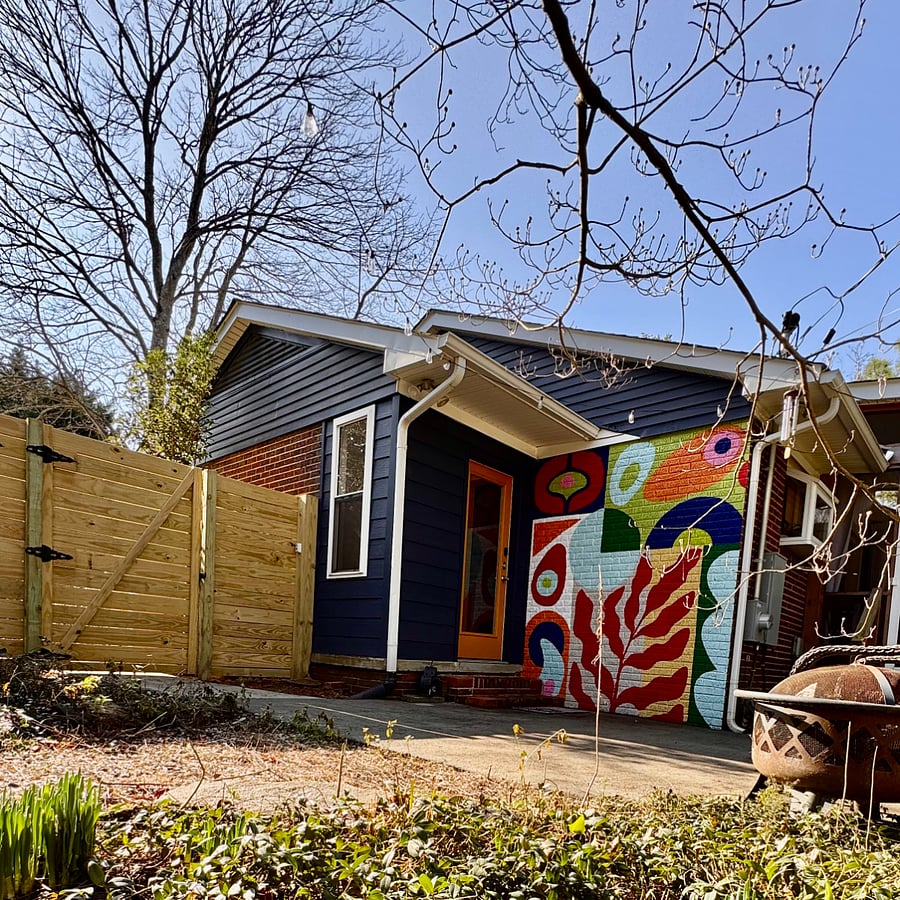 Back Entry near Custom Mural