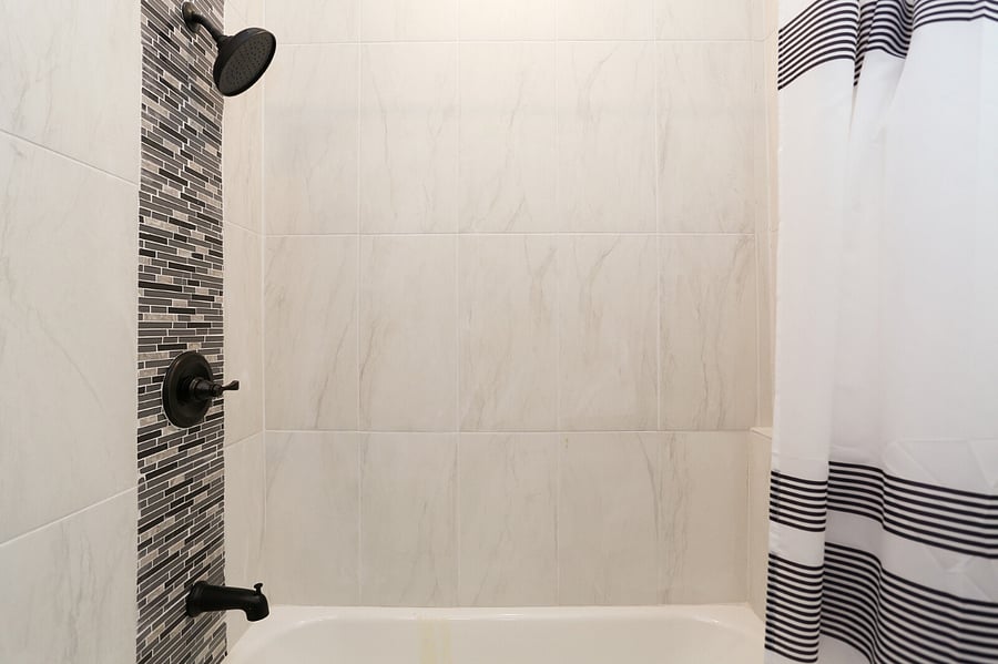 Primary bathroom with walk in shower.
