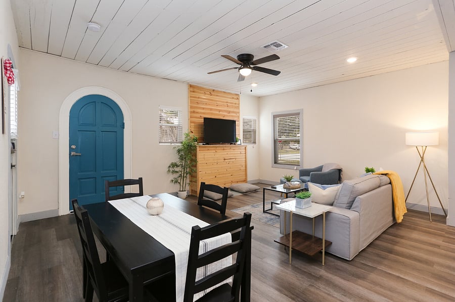 Living Room & Dining Area