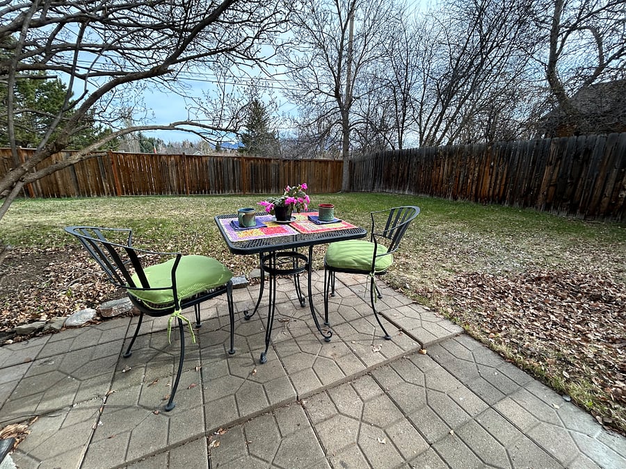 Private patio