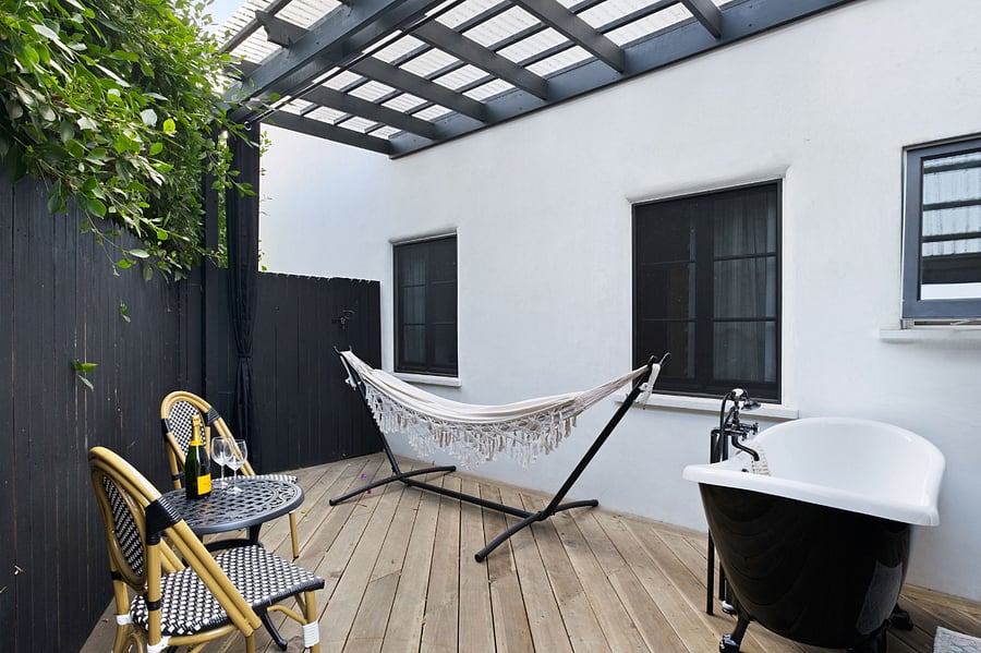 Private deck & outdoor tub - connected to primary ensuite