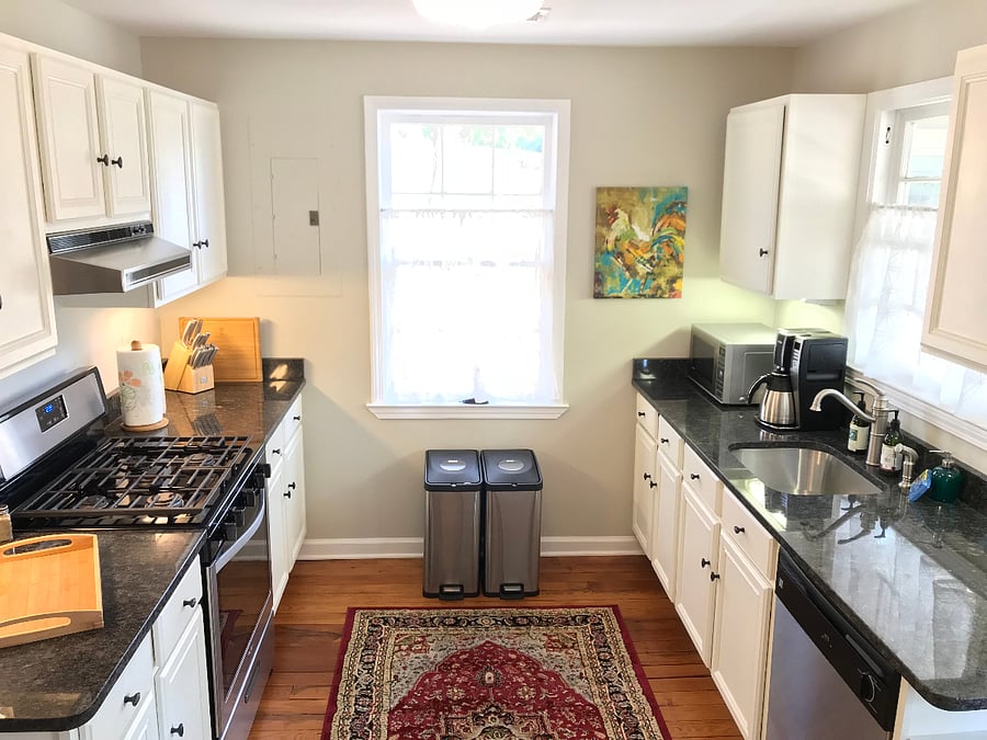 Updated kitchen with stainless appliances