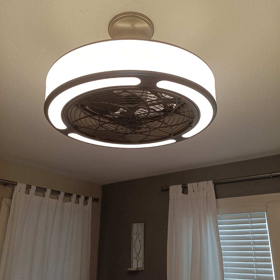 Living room, Kitchen, and both bedroom have high speed ceiling fans with very bright light.
