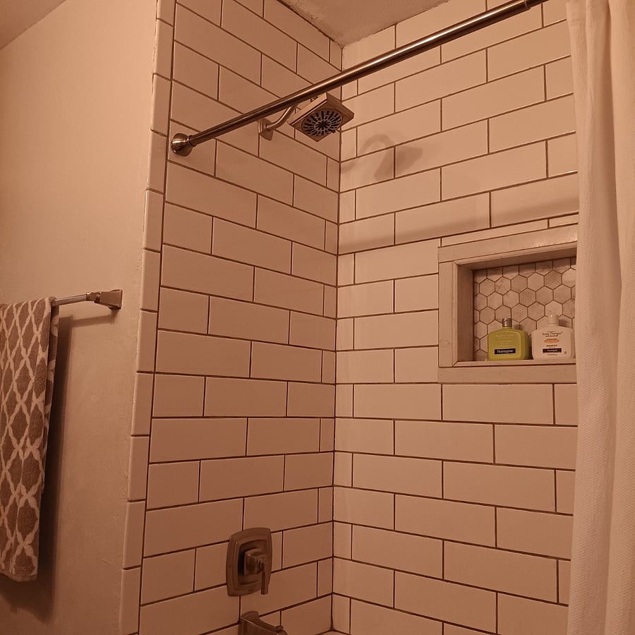 2nd bathroom has a tub
