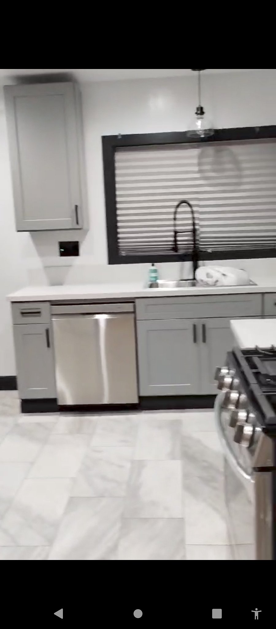 Dishwasher and stove
