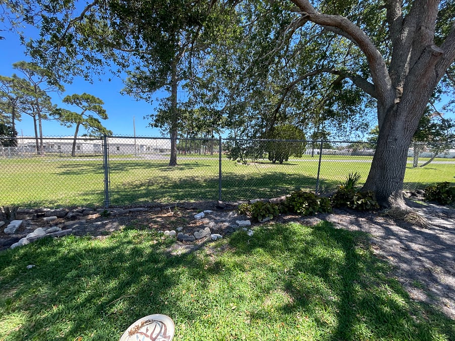 Elementary school abuts property