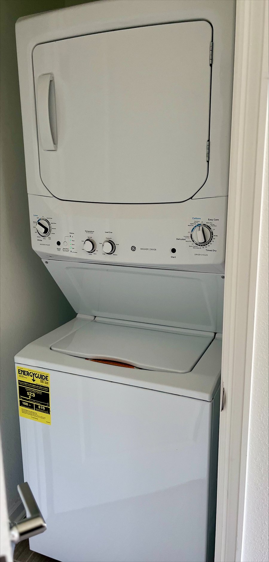 Convenient in-unit washer and dryer for your comfort.