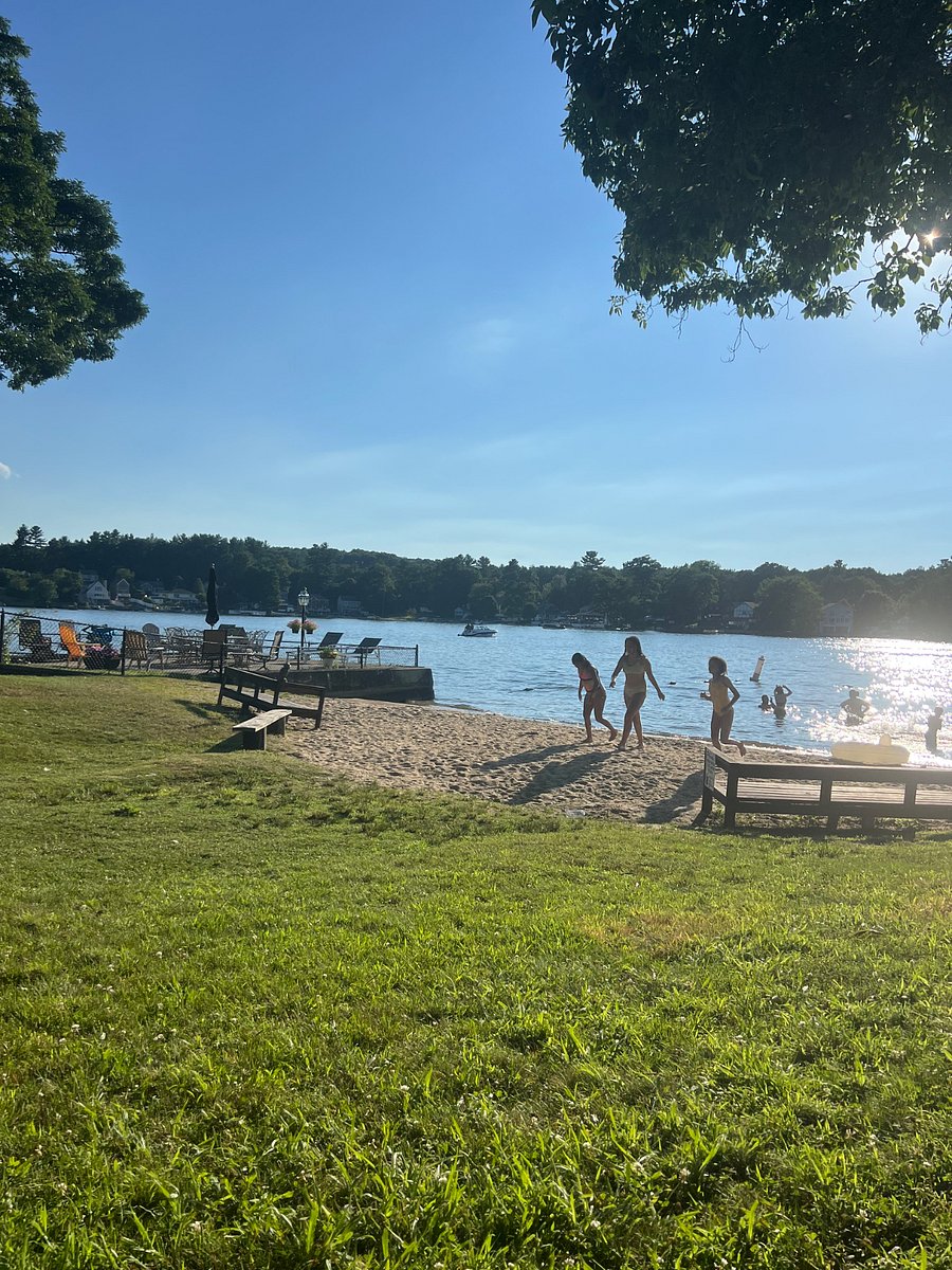 Private beach walking distance from the property.