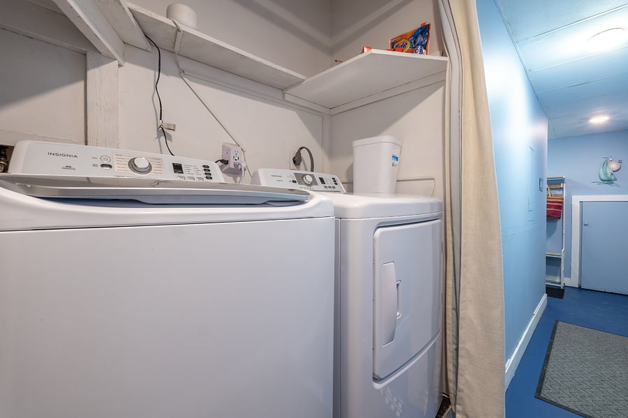 Brand new washer and dryer installed after hurricanes.