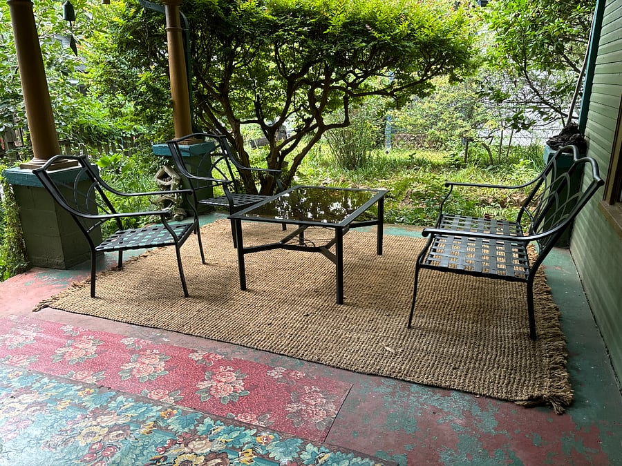 Outside sitting area