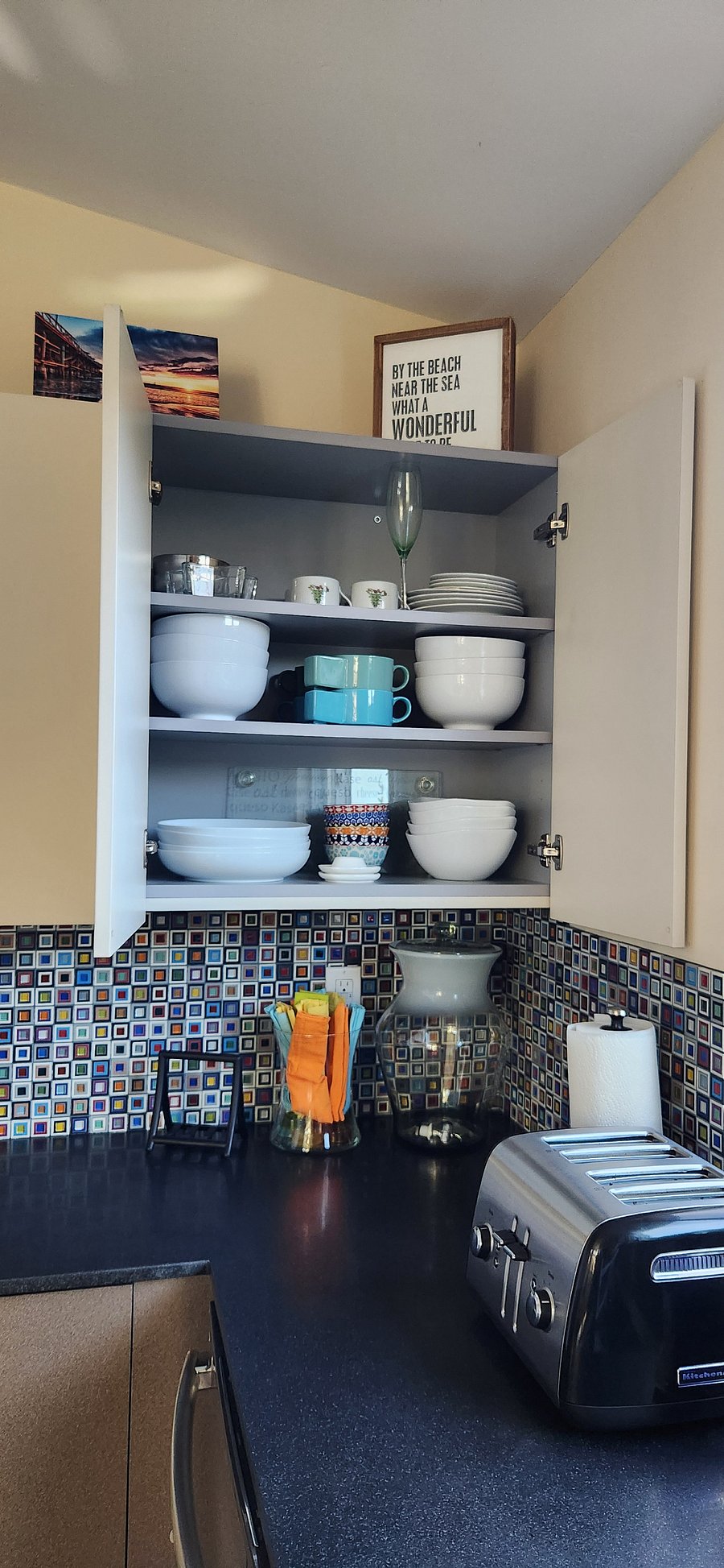 Bowls and more bowls in various sizes.