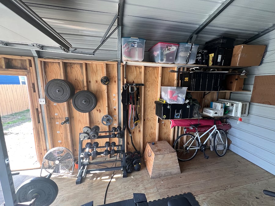 Home gym.