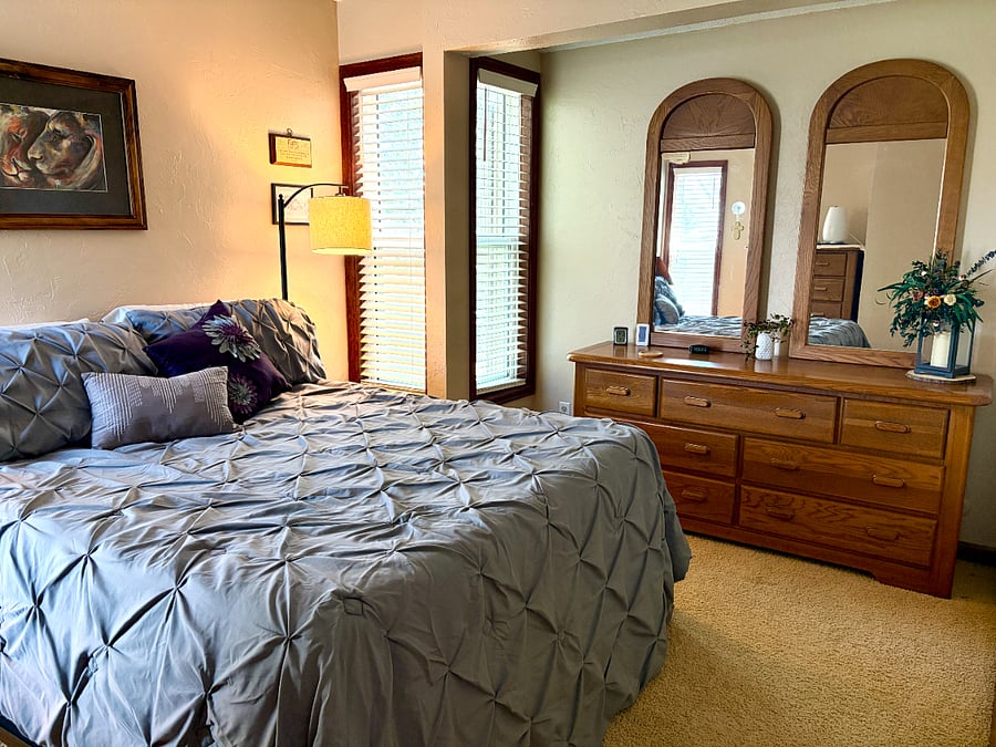 Master suite bed area