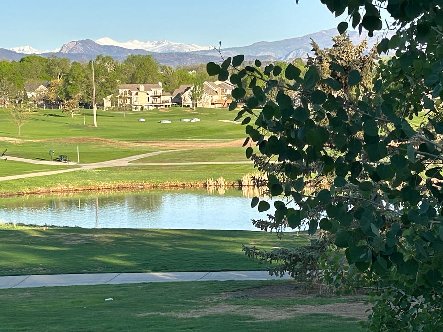 View across golf course from townhouse