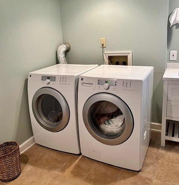 Washer and dryer