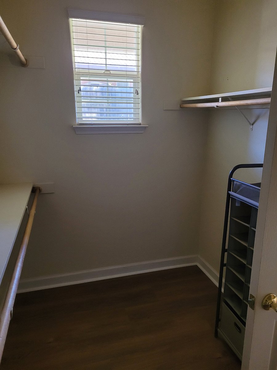 Large walk in closet in Master bedroom 