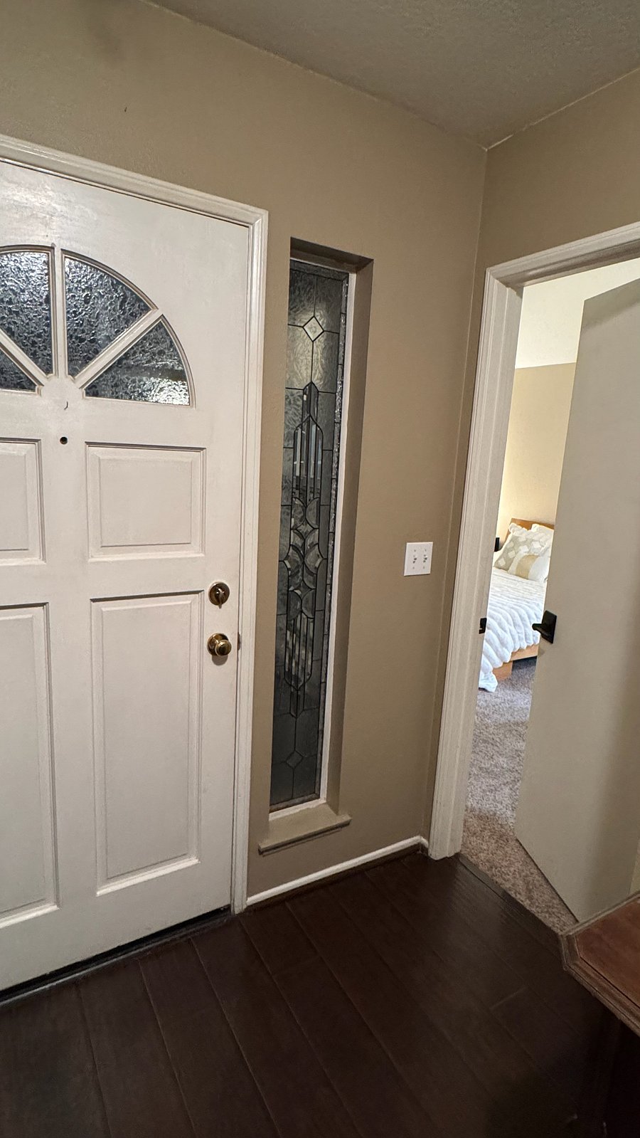 Nearly a private entrance to your master suite with your door located immediately inside the front door entrance