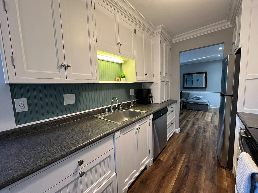 Sink, Dishwasher, Lots of Cabinet and Drawer Space