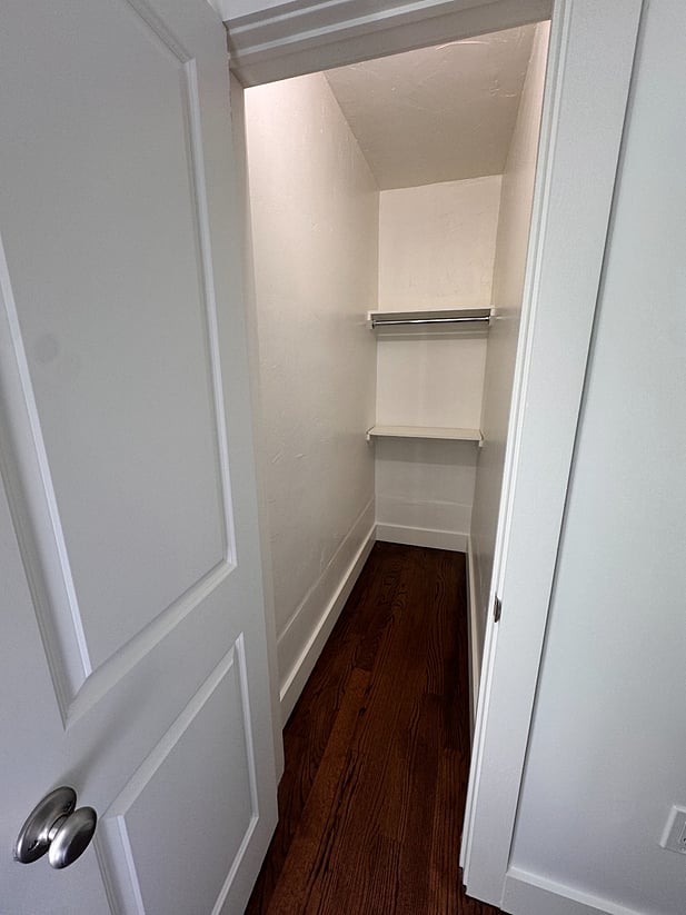 This is the large closet in the bedroom.
