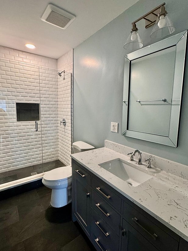 1 of the 2 bathrooms (If there are no others renting or just 1 other it can be private!)